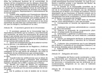 Publicación en el BOE los Estatutos de la UMH, p. 14