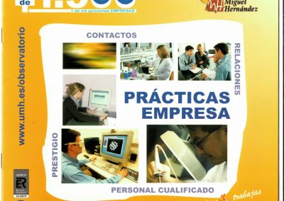 Memòria de les pràctiques de l'Observatori Ocupacional: més de 1500 empreses participants en 2002